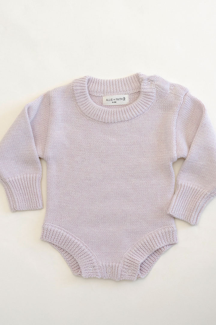 Knit Romper & Bonnet Bundle