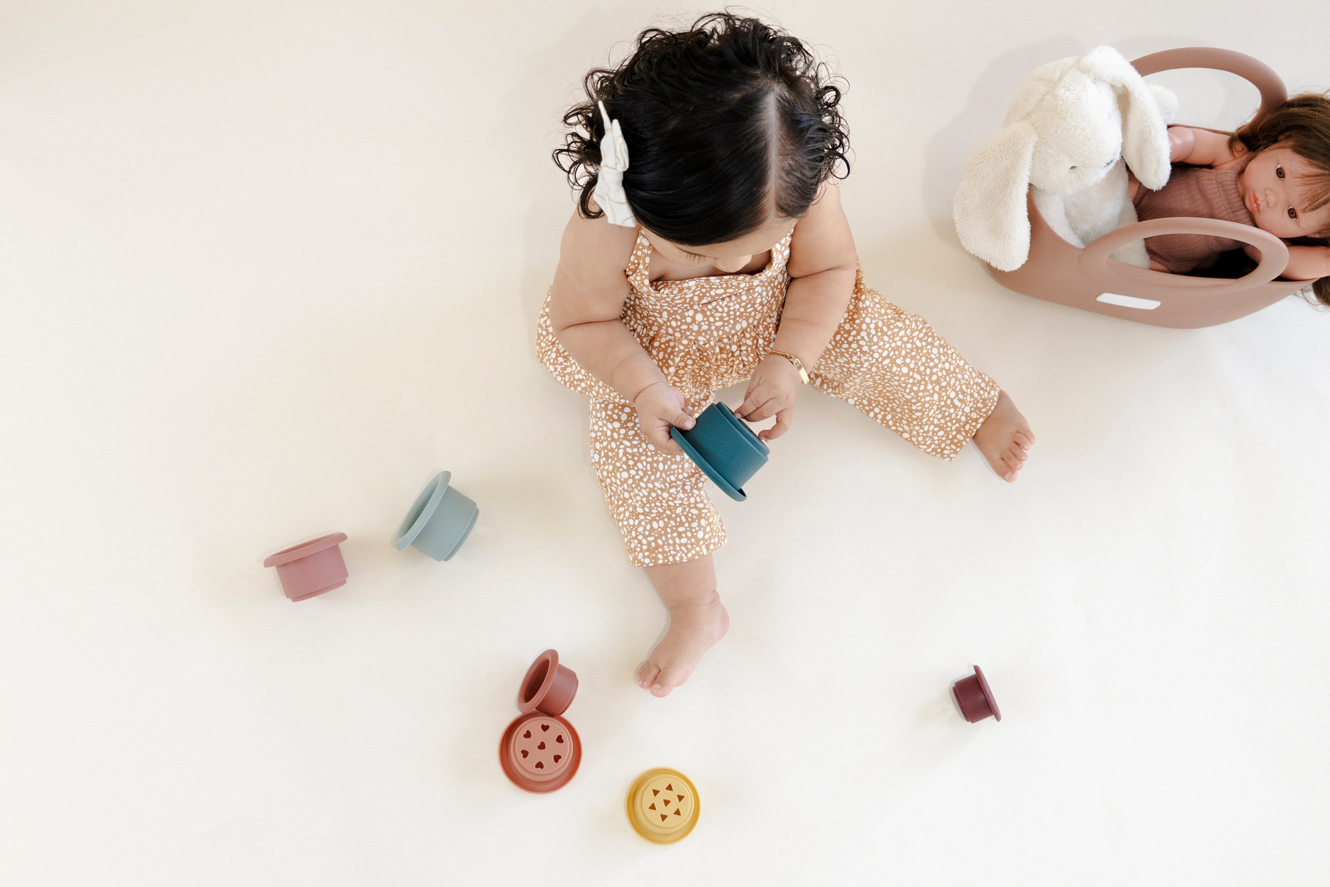 Soft Silicone Stacking Cups