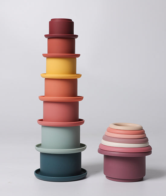 Soft Silicone Stacking Cups