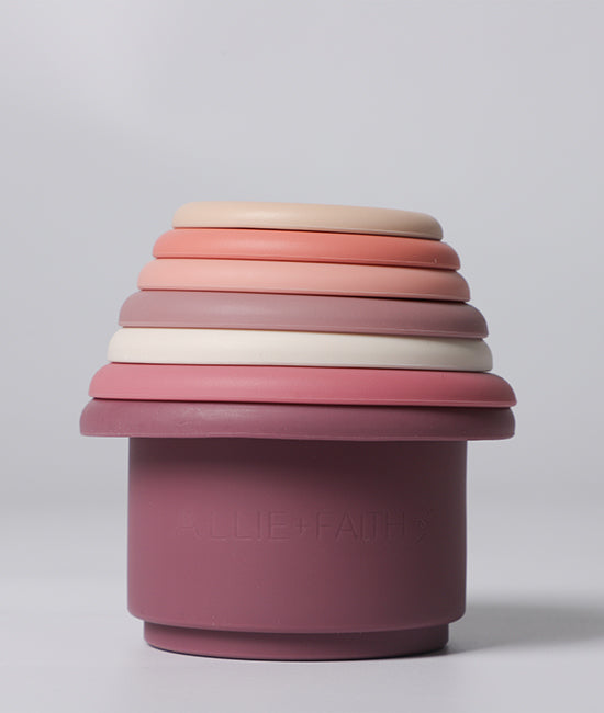 Soft Silicone Stacking Cups
