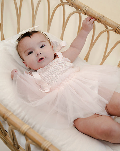 Smocked Tulle Tutu Romper