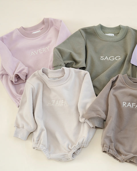 Long Sleeve Personalized Bubble Romper