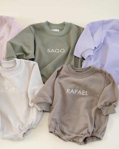 Long Sleeve Personalized Bubble Romper