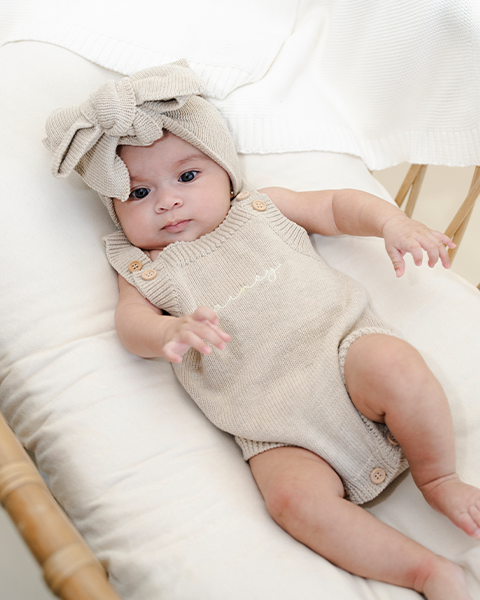 Sleeveless Mini Knit Romper